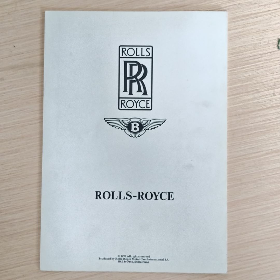 1990 Rolls Royce Range Brochure – Original