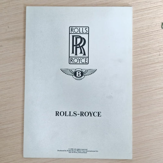 1990 Rolls Royce Range Brochure – Original