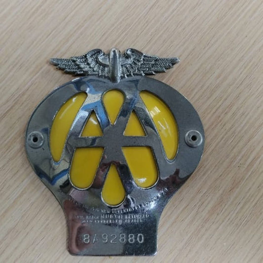 Original UK Automobile Association Badge – Classic Car Decoration