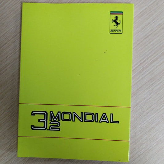Ferrari 3.2 Mondial Cabriolet Handbook – Original Document