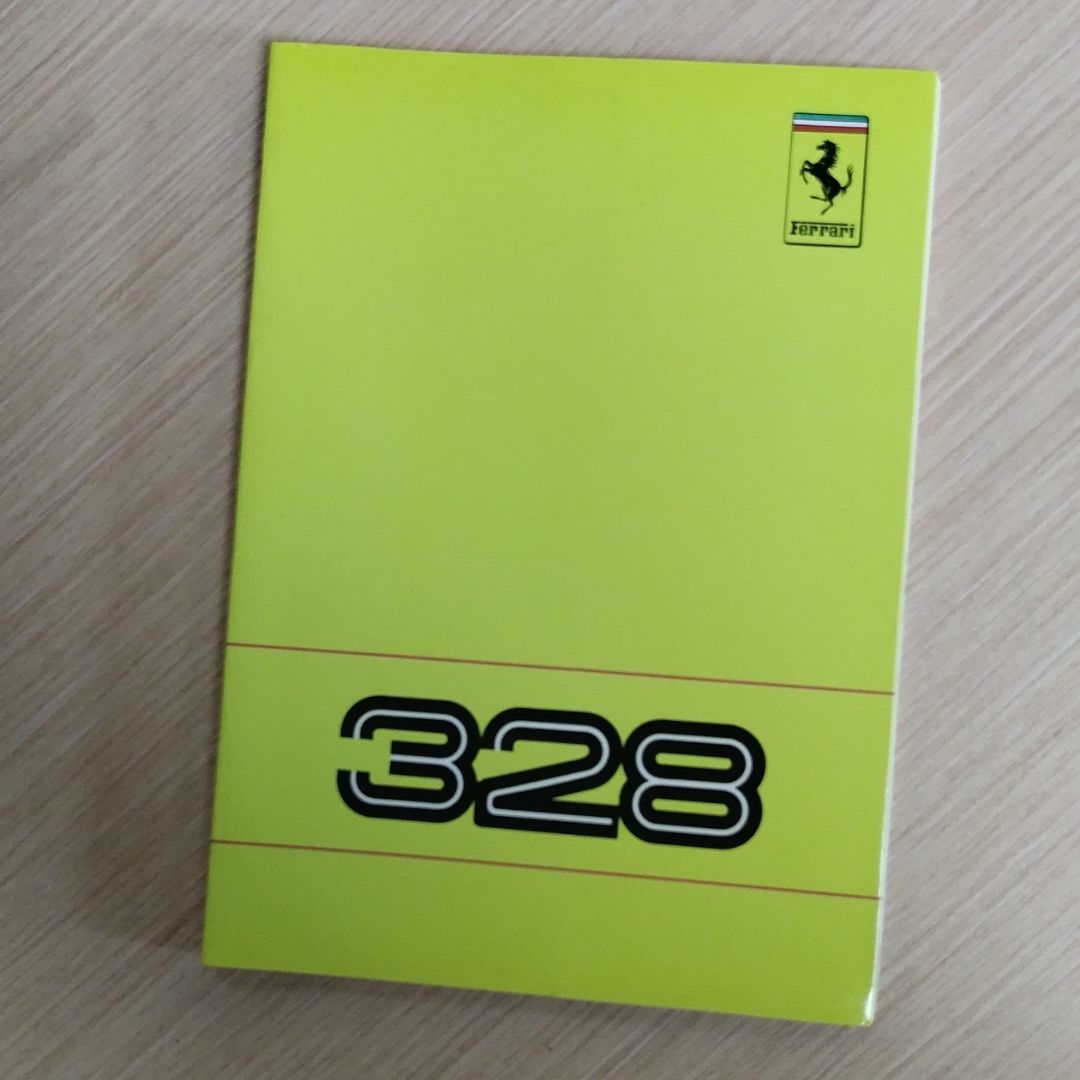 Ferrari 328 GTB/GTS Owners Handbook – English, French, Italian – Original Document