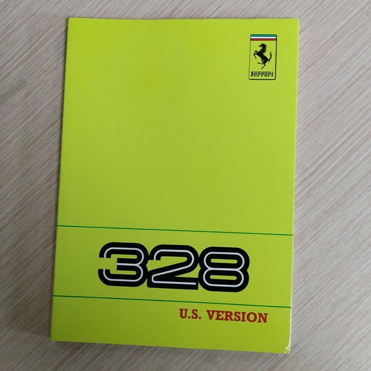Ferrari 328 US Version Owners Handbook – Original Document