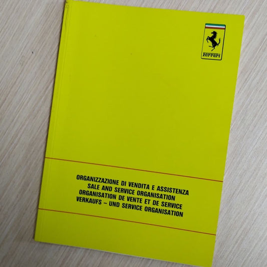 Ferrari Global Service Centers Handbook – Original Document