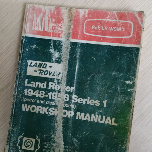 Workshop Manual – Land Rover Series 1