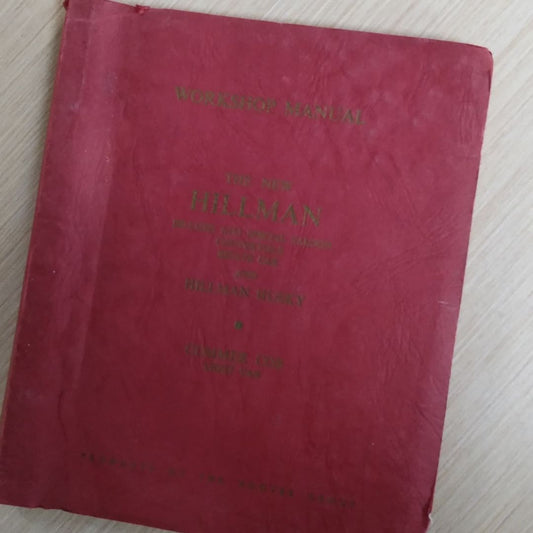 Workshop Manual – Hillman Husky 1950